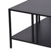 Mesa De Centro Kumlinge Cuadrada Con Estante Metal 40 X 80 X 80 Cm - Negro [en.casa]