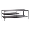 Mesa De Centro Kumlinge Rectangular 40x110x55 Cm - Negro [en.casa]