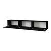 Mueble Tv Suspendido Vihti Aglomerado 180 X 31 X 30 Cm - Negro [en.casa]