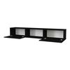 Mueble Tv Suspendido Paltamo Aglomerado 180 X 31 X 30 Cm - Negro [en.casa]