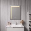 Espejo De Pared Con Led Chambave Para Baño Ip65 Antivaho Aluminio 60 X 45 X 3 Cm - Plateado [pro.tec]