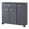 Aparador Bobeck Con 1 Cajón Aglomerado 72x80x28cm - Gris Oscuro [en.casa]