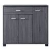 Aparador Bobeck Con 1 Cajón Aglomerado 72x80x28cm - Gris Oscuro [en.casa]