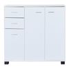 Aparador Crimla Con 2 Cajones 3 Puertas 76x80x28 Cm - Blanco [en.casa]