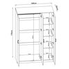 Armario Ropero Bodolz (2 Puertas 1 Perchero 1 Compartimento) Mdf 176 X 80 X  52 Cm - Efecto Roble Sonoma [en.casa] con Ofertas en Carrefour