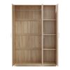 Armario Ropero Bodolz (2 Puertas 1 Perchero 1 Cajones 1 Espejo) Mdf 176 X  80 X 52 Cm - Efecto Roble Sonoma [en.casa] con Ofertas en Carrefour