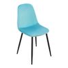 Juego De 2 Sillas De Comedor Nöstach Terciopelo Y Acero 87 X 44 X 51 Cm - Azul Menta [en.casa]