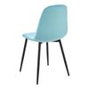 Juego De 2 Sillas De Comedor Nöstach Terciopelo Y Acero 87 X 44 X 51 Cm - Azul Menta [en.casa]