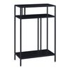 Mesa Consola Kumlinge Con 2 Estantes Estructura De Acero 85 X 55 X 30 Cm - Negro [en.casa]