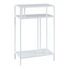 Mesa Consola Kumlinge Con 2 Estantes Estructura De Acero 85 X 55 X 30 Cm - Blanco [en.casa]