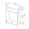 Mesa Consola Kumlinge Con 2 Estantes Estructura De Acero 85 X 55 X 30 Cm - Blanco [en.casa]