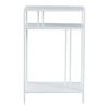 Mesa Consola Kumlinge Con 2 Estantes Estructura De Acero 85 X 55 X 30 Cm - Blanco [en.casa]