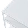 Mesa Consola Kumlinge Con 2 Estantes Estructura De Acero 85 X 55 X 30 Cm - Blanco [en.casa]