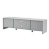 Mueble Tv Stevns Con 2 Estantes Centrales Y 2 Puertas Aglomerado/acero 40 X 145 X 38 Cm - Gris Claro [en.casa]