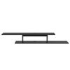 Estantería De Pared Para Tv Støvring 4 Compartimentos Aglomerado 21 X 150 X 25 Cm - Negro [en.casa]