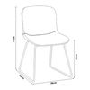 Juego De 2 Sillas De Comedor Kannus Cuero Sintético Y Metal 77 X 50 X 62 Cm - Beige Y Negro [en.casa]