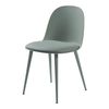 Juego De 2 Sillas De Comedor Kangasala Tapizado Cuero Sintético Plástico Y Metal 81 X 45 X 52 Cm - Verde Gris [en.casa]