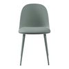 Juego De 2 Sillas De Comedor Kangasala Tapizado Cuero Sintético Plástico Y Metal 81 X 45 X 52 Cm - Verde Gris [en.casa]