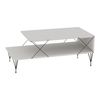 Mesa De Centro Asker Con Estante Metal Aglomerado 100x50x40cm - Blanco [en.casa]