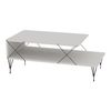 Mesa De Centro Asker Con Estante Metal Aglomerado 100x50x40cm - Blanco [en.casa]