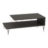 Mesa De Centro Asker Con Estante Metal Aglomerado 100x50x40cm - Antracita [en.casa]