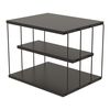 Mesa Auxiliar Åtvidaberg Con 2 Estantes Metal Aglomerado 50x40x33cm - Antracita [en.casa]