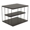 Mesa Auxiliar Åtvidaberg Con 2 Estantes Metal Aglomerado 50x40x33cm - Antracita [en.casa]