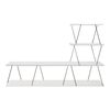 Mesa De Tv Båtsfjord Con Estantes Aglomerado 150x30x93 Cm - Blanco [en.casa]