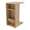 Mesa Auxiliar Beiarn Con Ruedas Aglomerado 40x30x63cm - En Efecto Madera [en.casa]