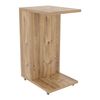 Mesa Auxiliar Beiarn Con Ruedas Aglomerado 40x30x63cm - En Efecto Madera [en.casa]