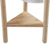 Soporte Para Plantas Sastamala De 4 Niveles Bambú Y Plástico 78 X 35 X 35 Cm - Natural Y Blanco [en.casa]