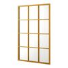 Espejo Cuadriculado De Pared Cupello Con 12 Piezas Cuadradas Mdf 90 X 60 Cm - Dorado [en.casa]