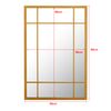 Espejo De Pared Colobraro Rectangular Para Baño Mdf 90 X 60 Cm - Dorado [en.casa]