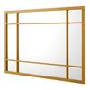 Espejo De Pared Colobraro Rectangular Para Baño Mdf 90 X 60 Cm - Dorado [en.casa]