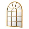 Espejo De Pared Villalago Cuadriculado En Forma De Ventana Mdf 80 X 60 Cm - Dorado [en.casa]