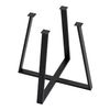 Soporte Para Mesa De Comedor Kemijärvi Acero 72x80x80cm - Negro [en.casa]