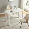 Mesa De Comedor Tammela Versátil Para 4 Personas De Acero Y Mdf 120 X 60 X 75 Cm - Blanco [en.casa]