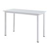 Mesa De Comedor Tammela Versátil Para 4 Personas De Acero Y Mdf 120 X 60 X 75 Cm - Blanco [en.casa]