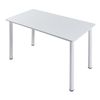 Mesa De Comedor Tammela Versátil Para 4 Personas De Acero Y Mdf 120 X 60 X 75 Cm - Blanco [en.casa]