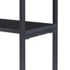 Soporte Para Leña Turku Con 2 Estantes Acero Y Aglomerado 112 X 60 X 30 Cm - Negro Efecto Madera Oscura [en.casa]