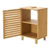 Mueble Para Debajo Del Lavabo Iveland Con Puerta 2 Compartimentos Cerrados Bambú 60 X  40 X 30 Cm - Natural [en.casa]