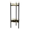 Soporte Para Plantas Oulainen Metal 79x28x28 Cm - Negro/dorado [en.casa]