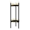 Soporte Para Plantas Oulainen Metal 79x28x28 Cm - Negro/dorado [en.casa]