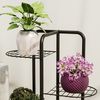 Soporte Para Plantas Pedersöre 4 Niveles Metal 83x52x25 Cm - Negro [en.casa]