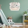 Lámpara Colgante Infantil Lurgan 1xe27 20 W Motivo De Árbol Plástico Tela 70xø30 Cm Blanco [lux.pro]