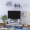 Mueble Tv Con 2 Estantes Kinn Aglomerado 120x30x42 Cm - Blanco [en.casa]