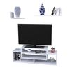 Mueble Tv Con 2 Estantes Kinn Aglomerado 120x30x42 Cm - Blanco [en.casa]