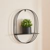 Soporte Para Plantas Vestby Con 1 Macetero Metal 56x39x15 Cm - Negro [en.casa]