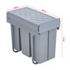 Cubo De Basura Extraíble Froland Capacidad 3 X 10 L Plástico/acero 48 X 26 X 42 Cm - Gris [en.casa]