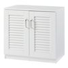 Mueble Zapatero Løten 3 Compartimentos Para 6 Pares Mdf 62 X 63 X 36 Cm - Blanco [en.casa]